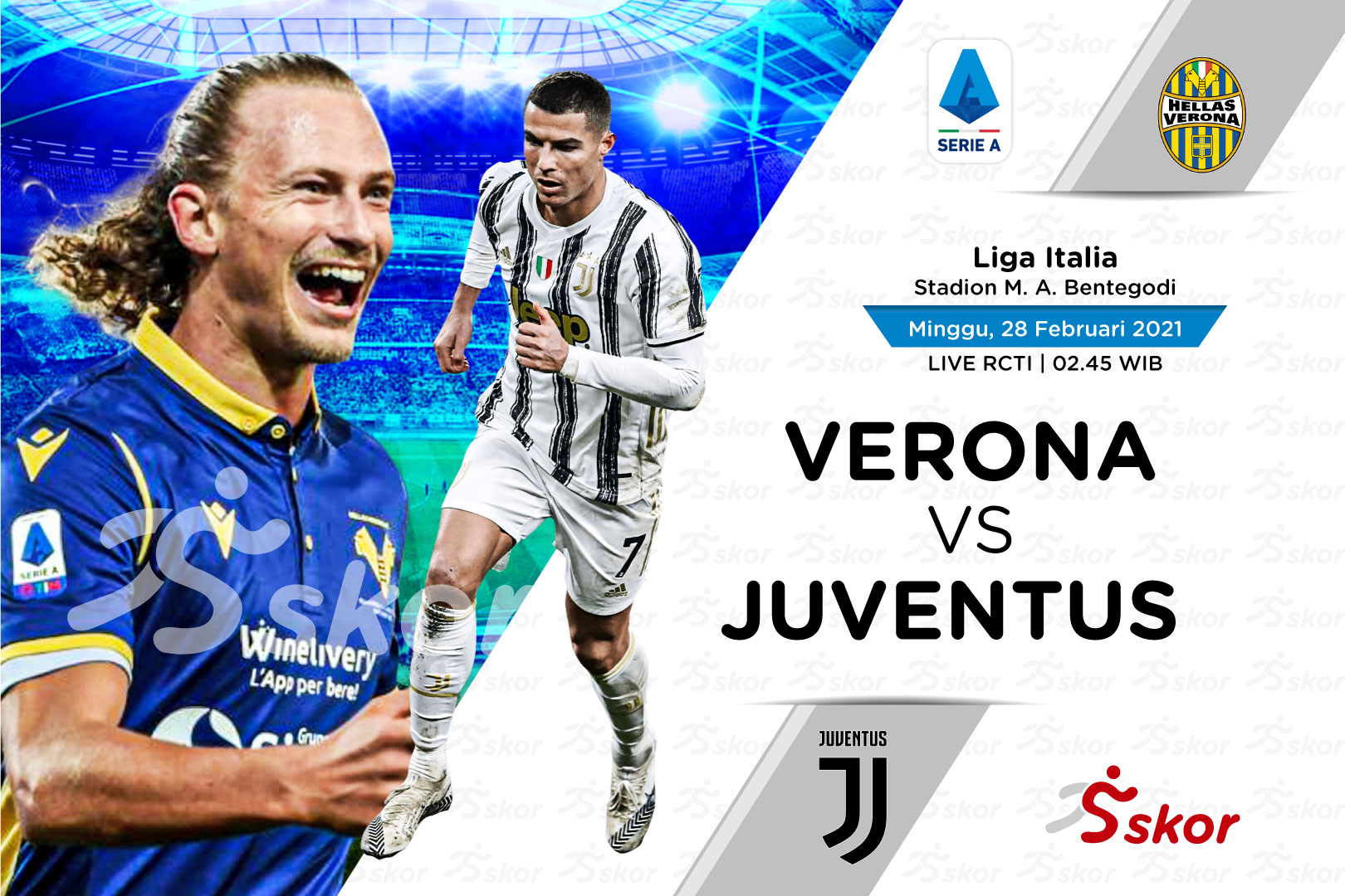 Link Live Streaming Verona vs Juventus di Liga Italia