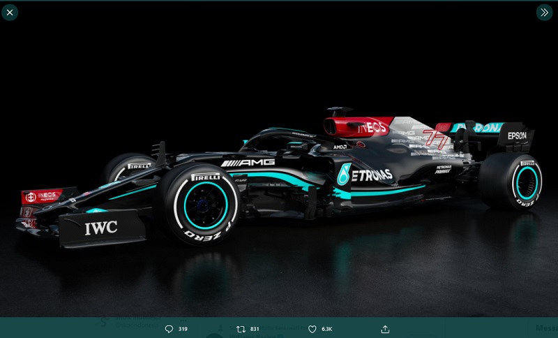 Mercedes Mengaku Kalah Cepat dari Red Bull Racing pada Tes Pramusim F1 2021