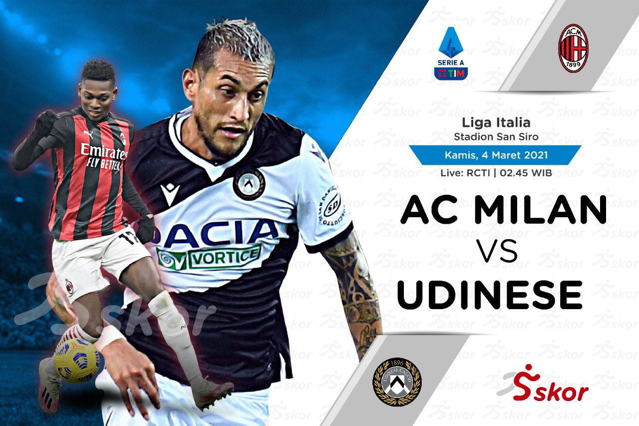 Link Live Streaming Liga Italia: AC Milan vs Udinese