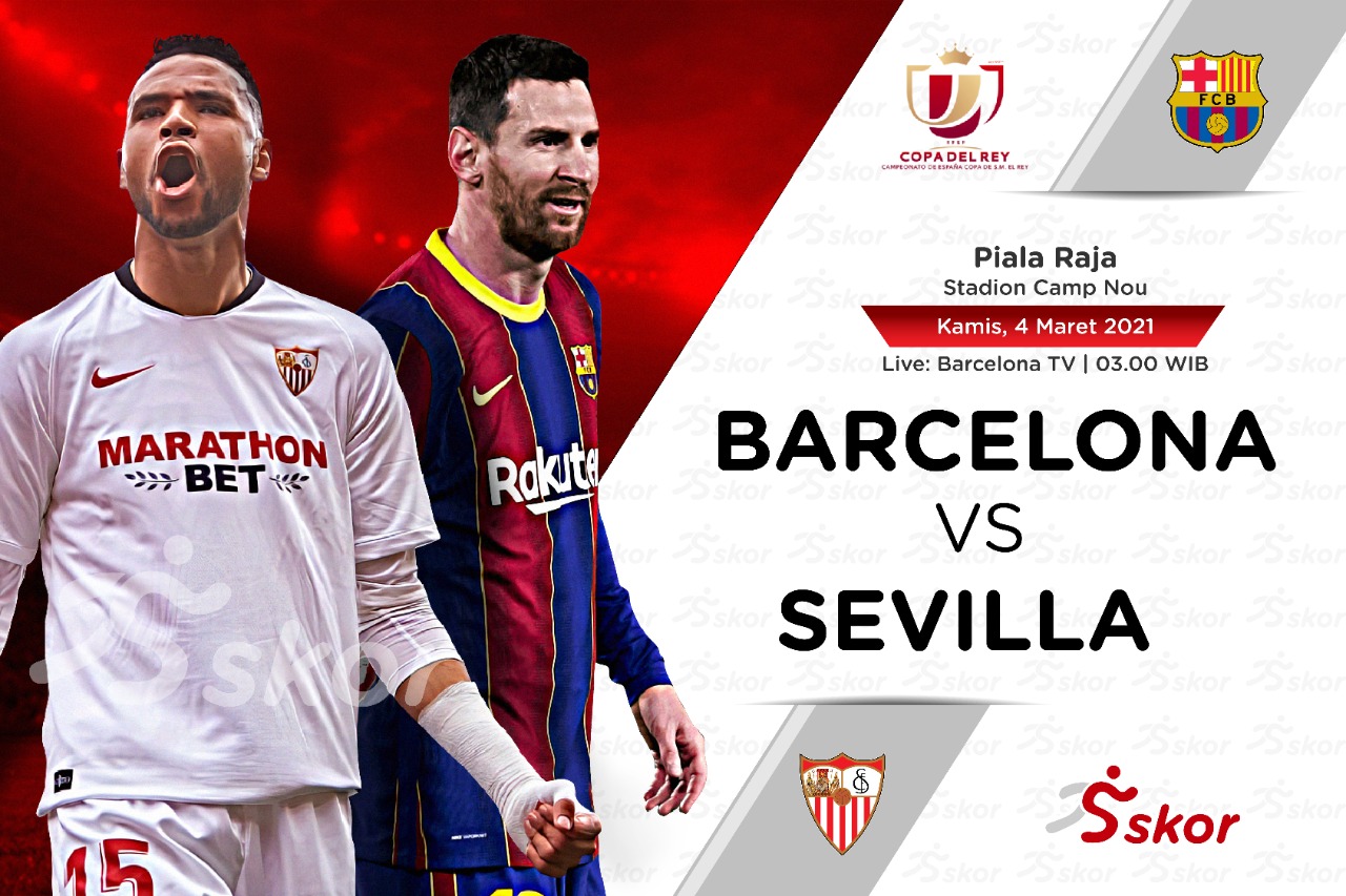 Link Live Streaming Copa del Rey: Barcelona vs Sevilla