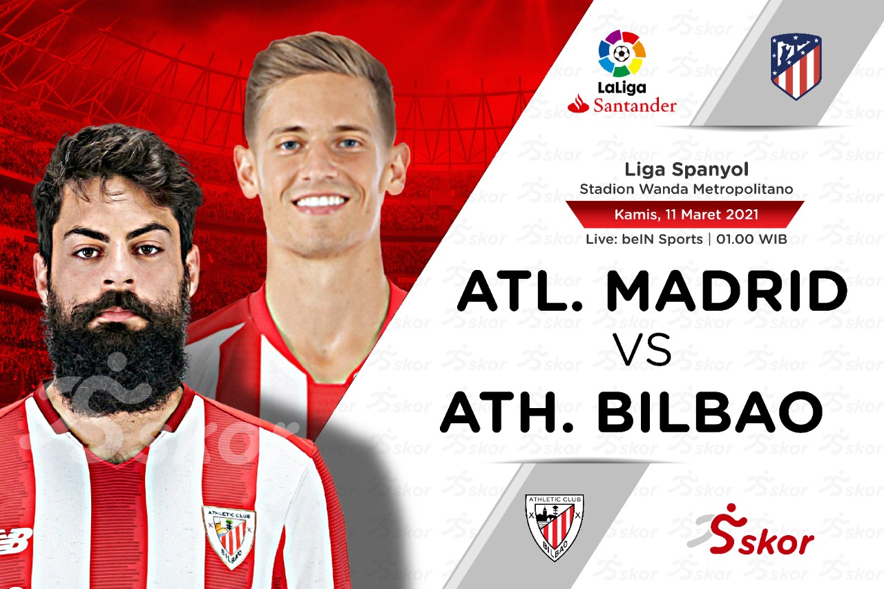 Link Live Streaming Atletico Madrid vs Athletic Bilbao di Liga Spanyol