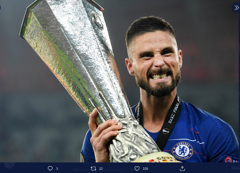 Selain Olivier Giroud, Paolo Maldini Pastikan AC Milan Boyong Penyerang Muda