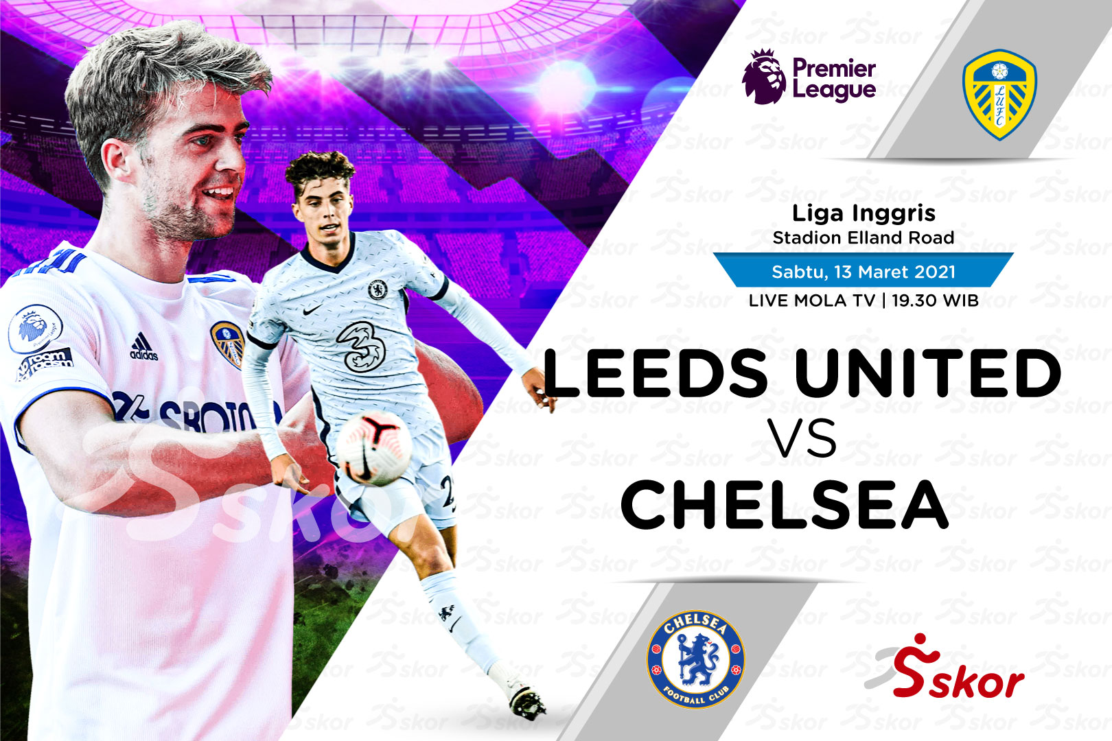 Link Live Streaming Leeds United vs Chelsea di Liga Inggris