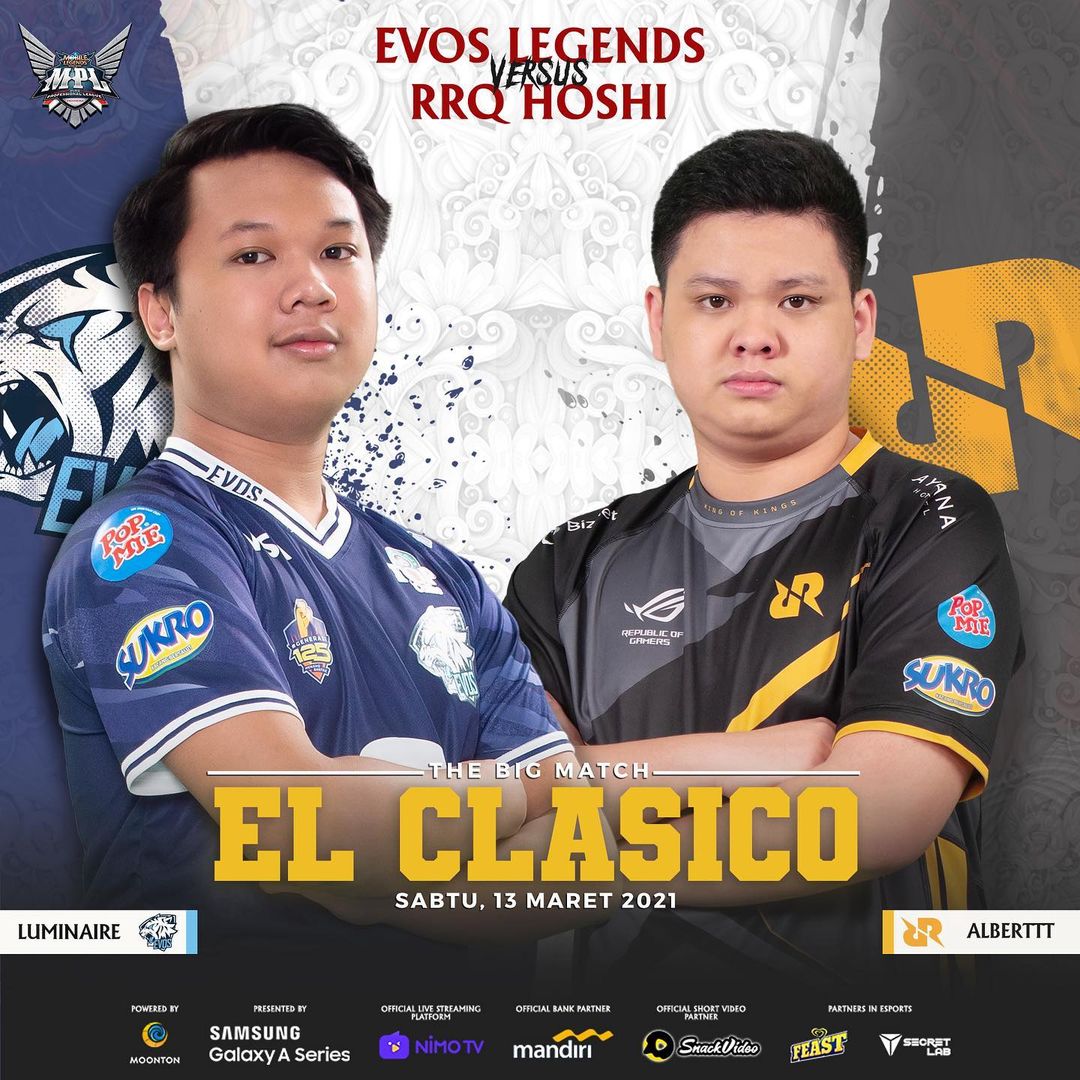 Link Live Streaming MPL ID Season 7: El Clasico RRQ Hoshi vs EVOS Legends
