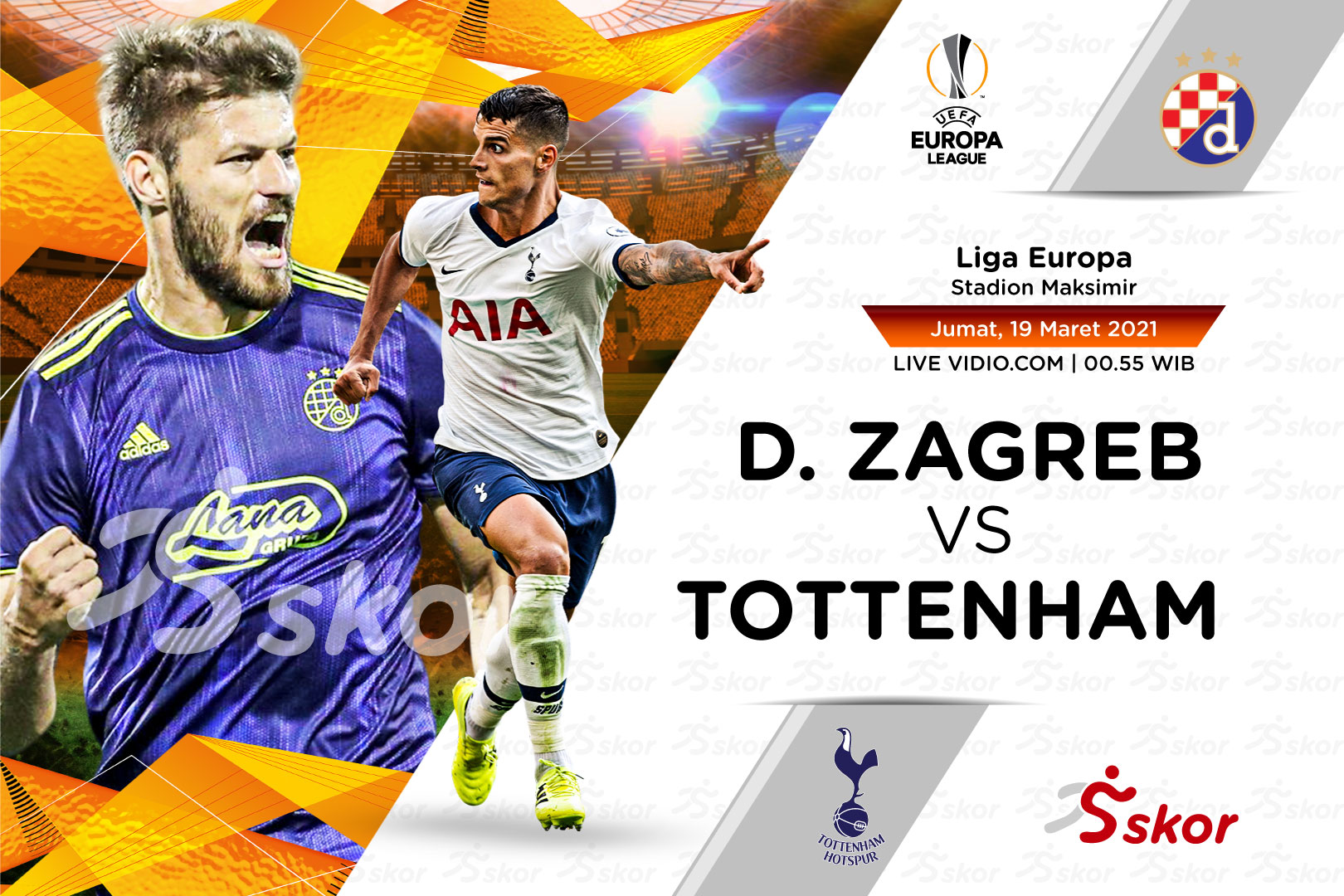 Link Live Streaming Dinamo Zagreb vs Tottenham Hotspur di Liga Europa
