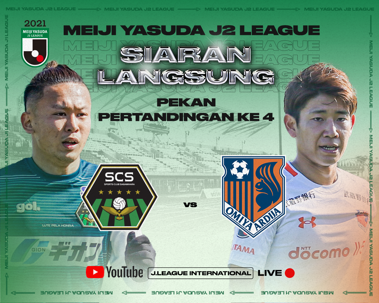 Tonton Gratis J2 League: SC Sagamihara vs Omiya Ardija - Derbi Greater Tokyo