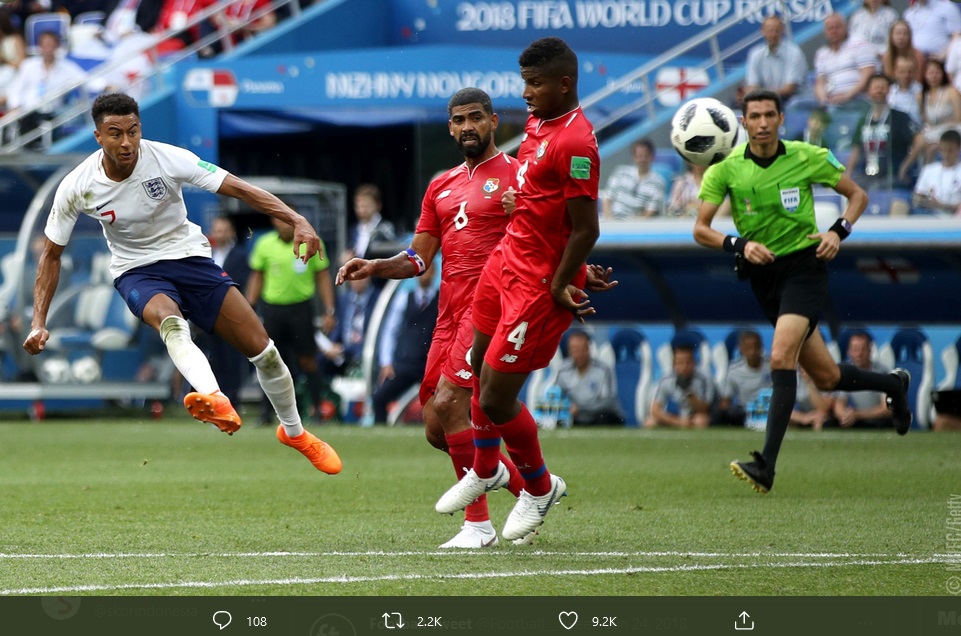 VIDEO: Gol Screamer Jesse Lingard ke Gawang Panama pada Piala Dunia 2018