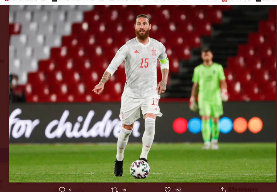 Eks Timnas Spanyol Bahas Absennya Sergio Ramos di Piala Eropa 2020