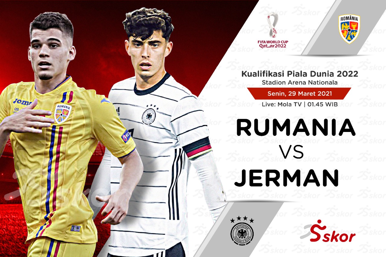 Link Live Streaming Kualifikasi Piala Dunia 2022: Rumania vs Jerman