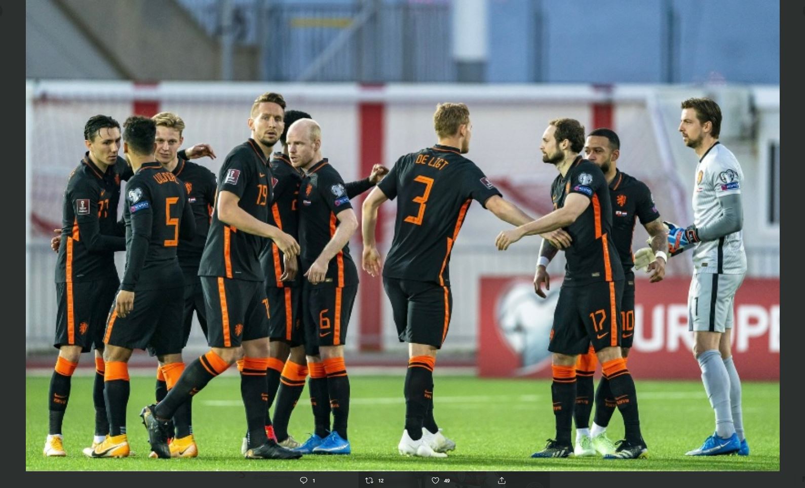 Hasil Lengkap Kualifikasi Piala Dunia 2022 Zona Eropa: Belgia dan Belanda Pesta Gol