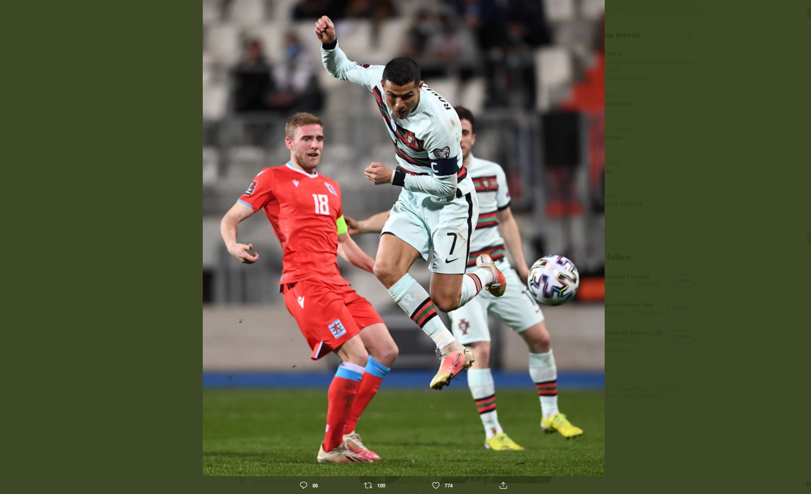 Hasil Luksemburg vs Portugal: Gol Cristiano Ronaldo Warnai Kemenangan Seleccao