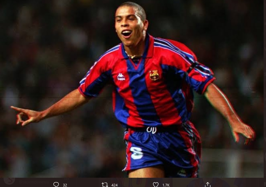 VIDEO: Tiga Gol Terbaik Ronaldo Nazario di Barcelona