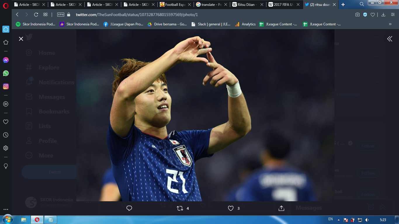 VIDEO: Gol-Gol Ritsu Doan untuk Timnas Jepang di Piala Dunia U-20 2017