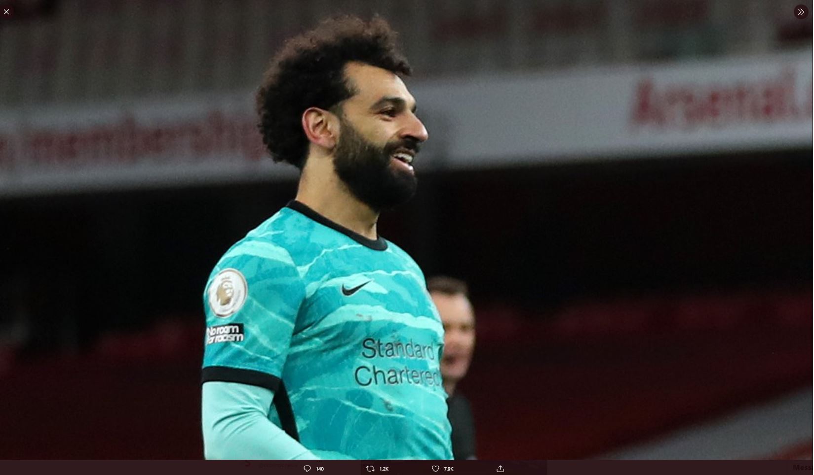 Catatan Apik Liverpool dan Mohamed Salah pada Laga Kontra Arsenal