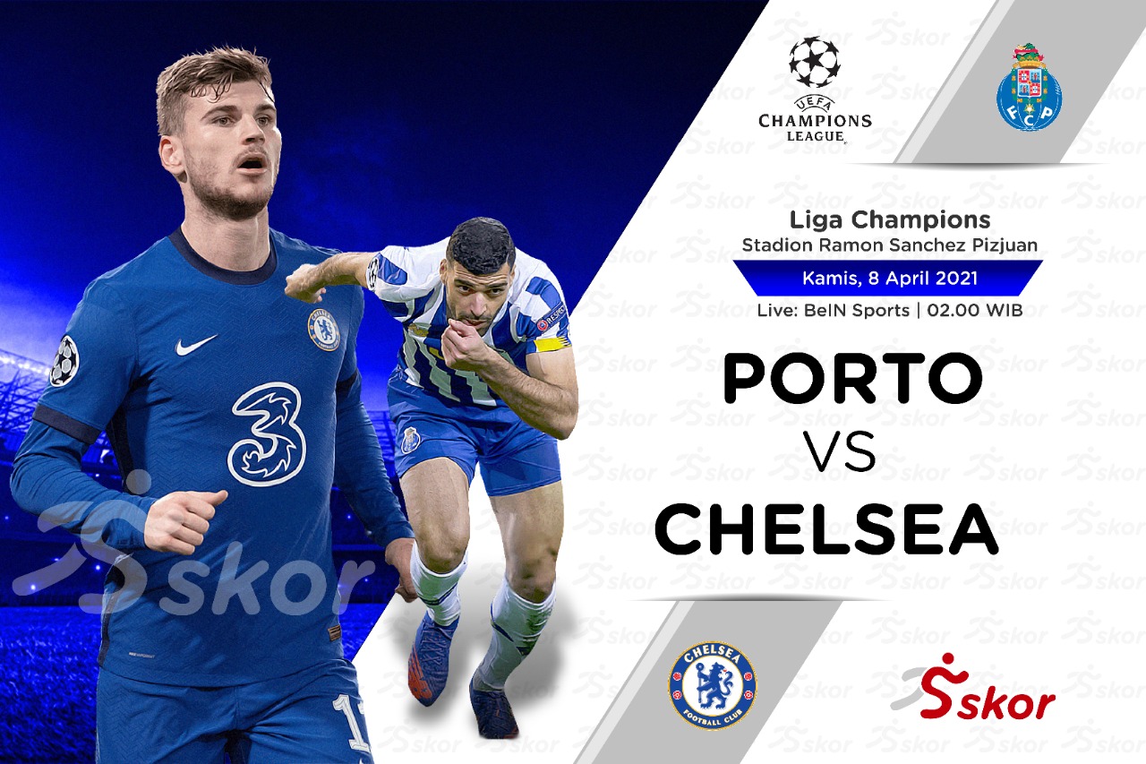 Link Live Streaming Liga Champions: FC Porto vs Chelsea