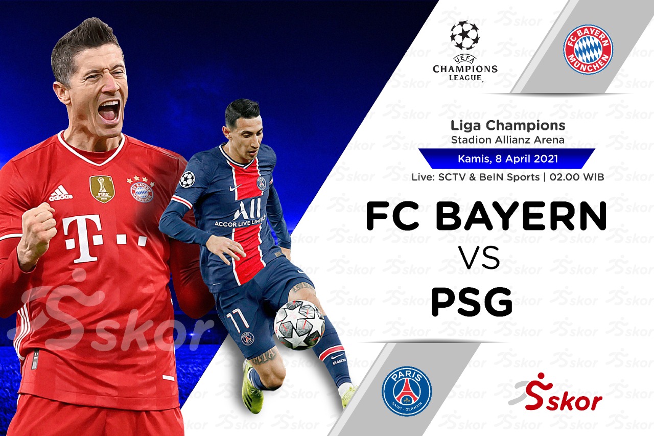 Link Live Streaming Liga Champions: Bayern Munchen vs Paris Saint-Germain