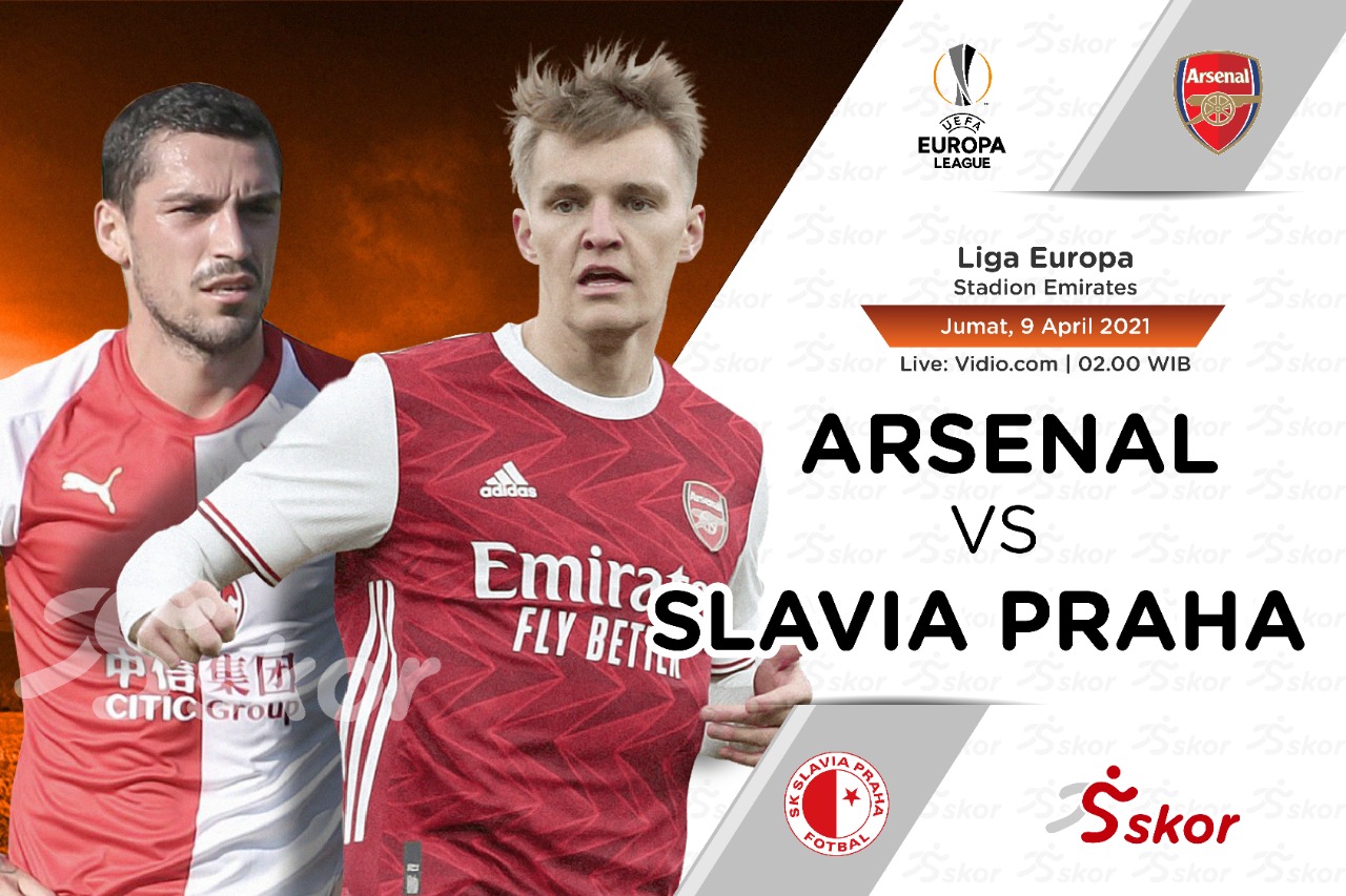 Link Live Streaming Liga Europa: Arsenal vs Slavia Praha