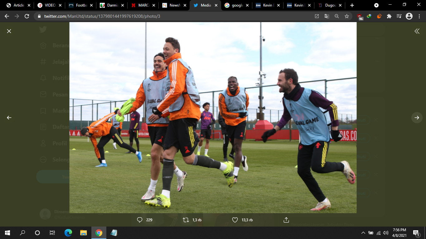 VIDEO: Sesi Latihan Manchester United Menjelang Duel Lawan Granada