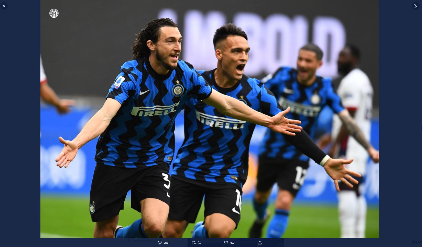 Jadi Pahlawan Kemenangan Inter Milan, Matteo Darmian Sebut Semua Pemain Penting