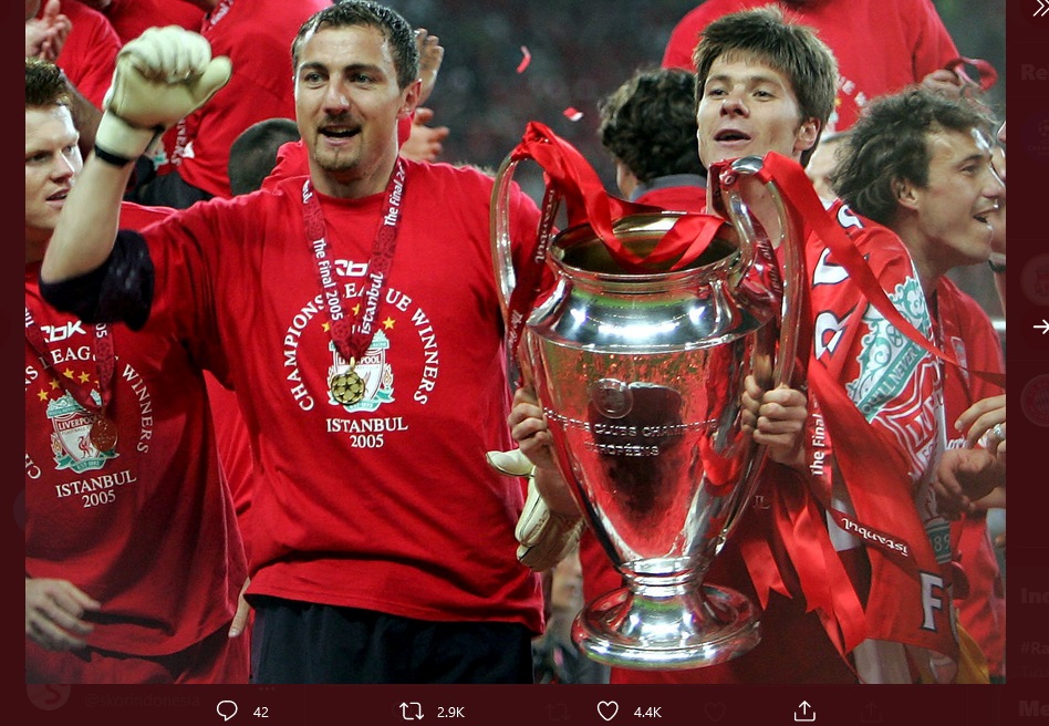 VIDEO: Kenangan Jerzy Dudek Bawa Liverpool Juara Liga Champions 2004-2005
