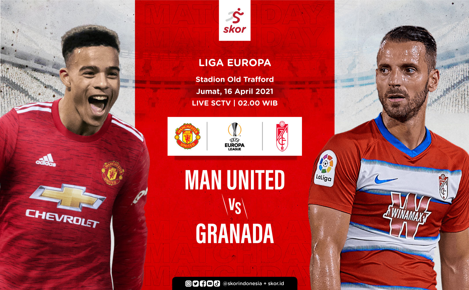 Link Live Streaming Liga Europa: Manchester United vs Granada