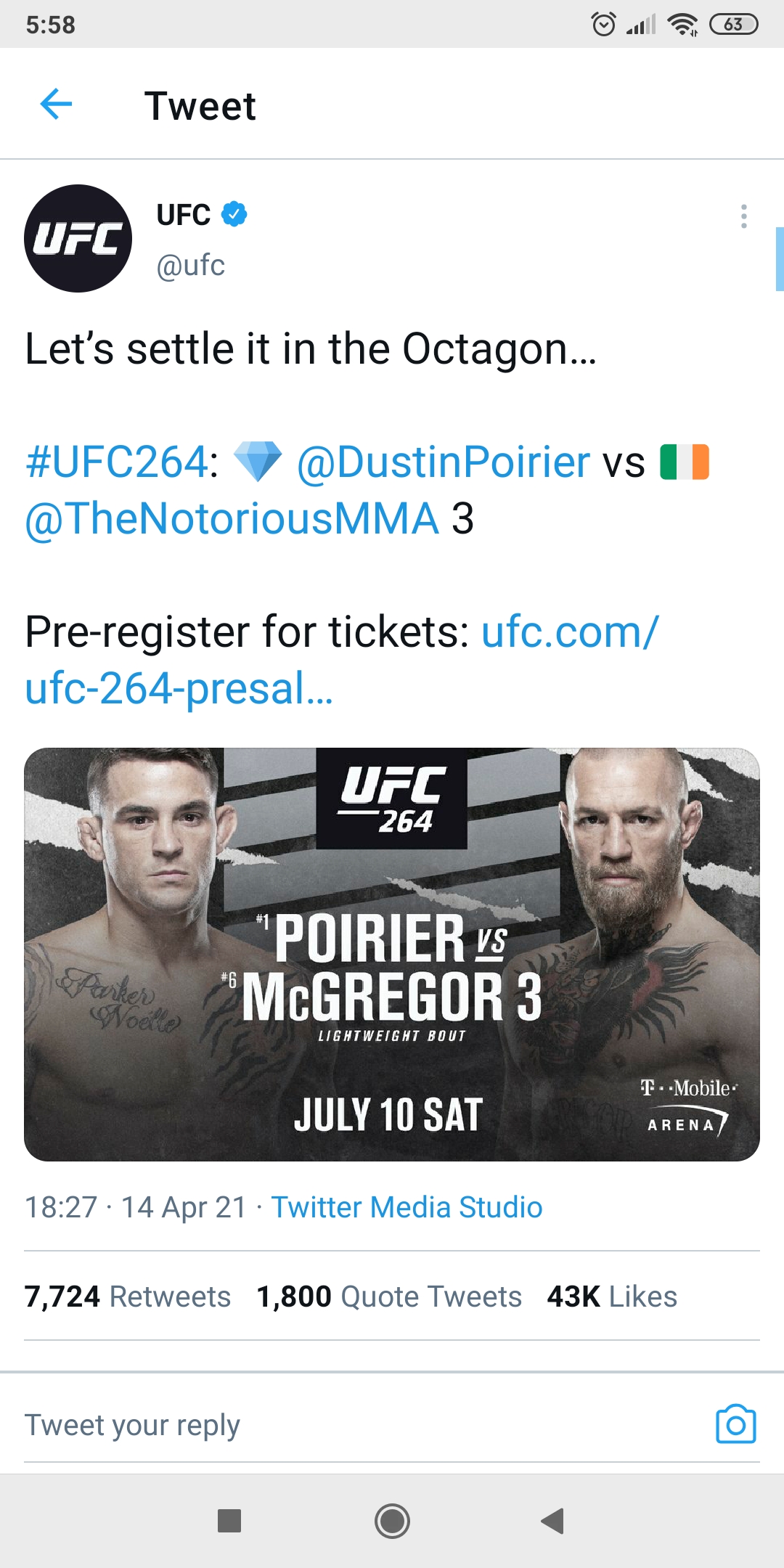 Resmi, Duel Trilogi Dustin Poirier vs Conor McGregor Digelar 10 Juli 2021