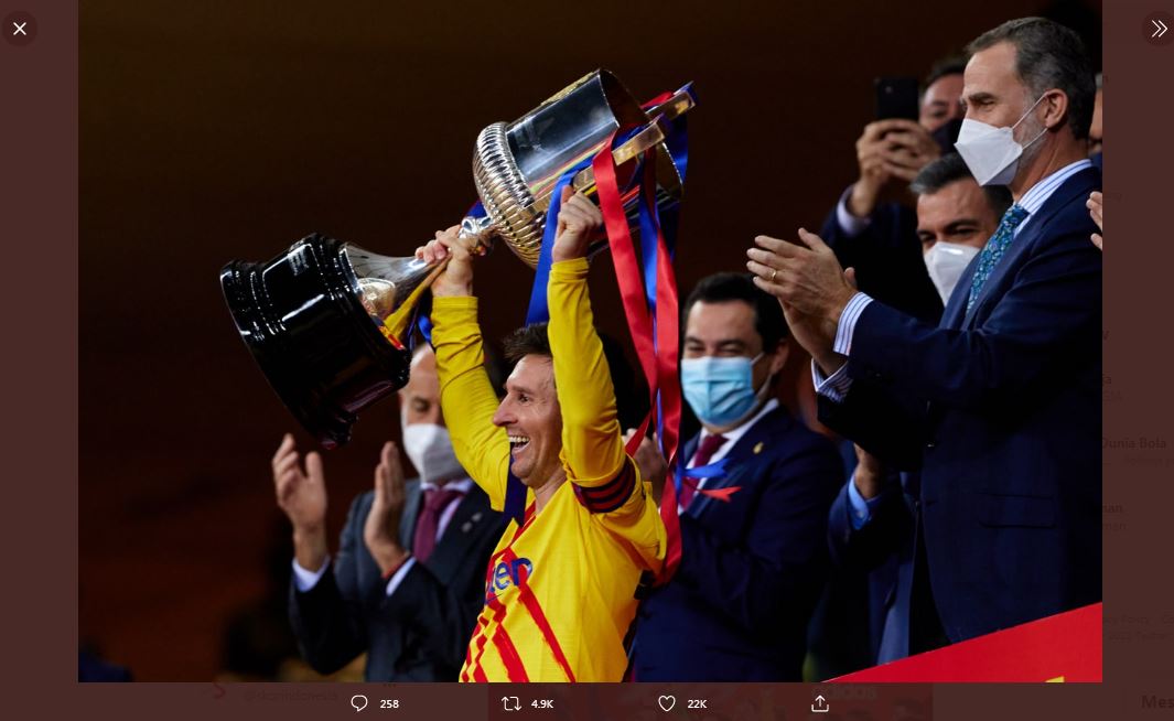 Barcelona Juara, Lionel Messi Klaim sebagai Copa del Rey Terbaik dalam Kariernya