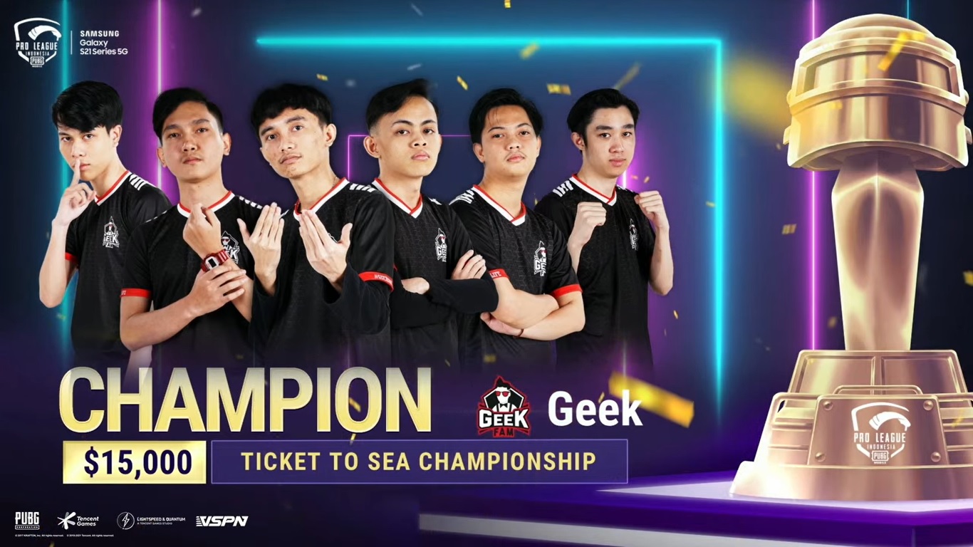 Geek Fam ID Bungkus Gelar Juara PMPL Indonesia Season 3
