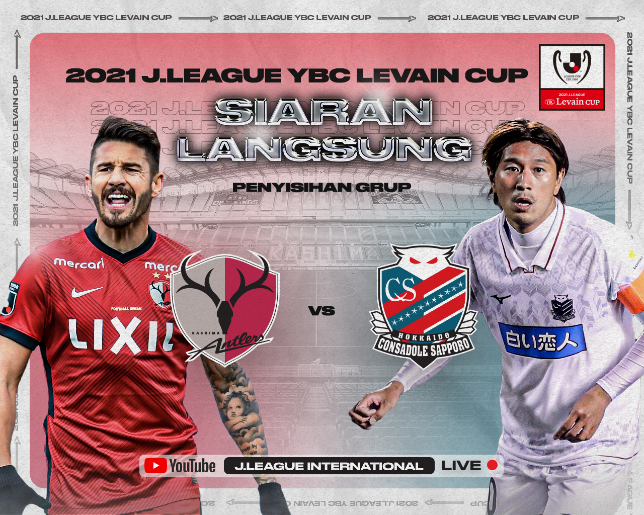 Tonton Gratis J.League Cup: Kashima Antlers vs Hokkaido Consadole Sapporo - Berebut Puncak