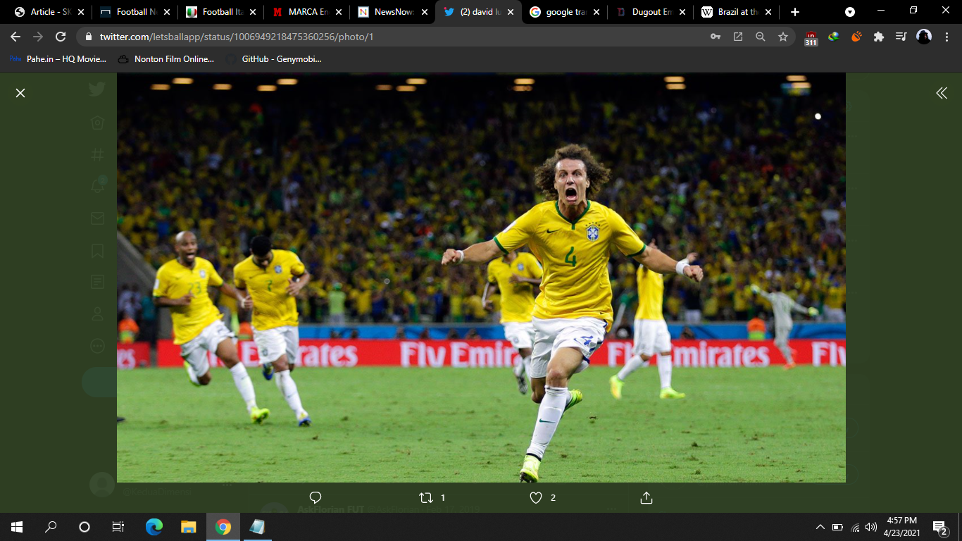 VIDEO: Tendangan Bebas Brilian David Luiz di Piala Dunia 2014