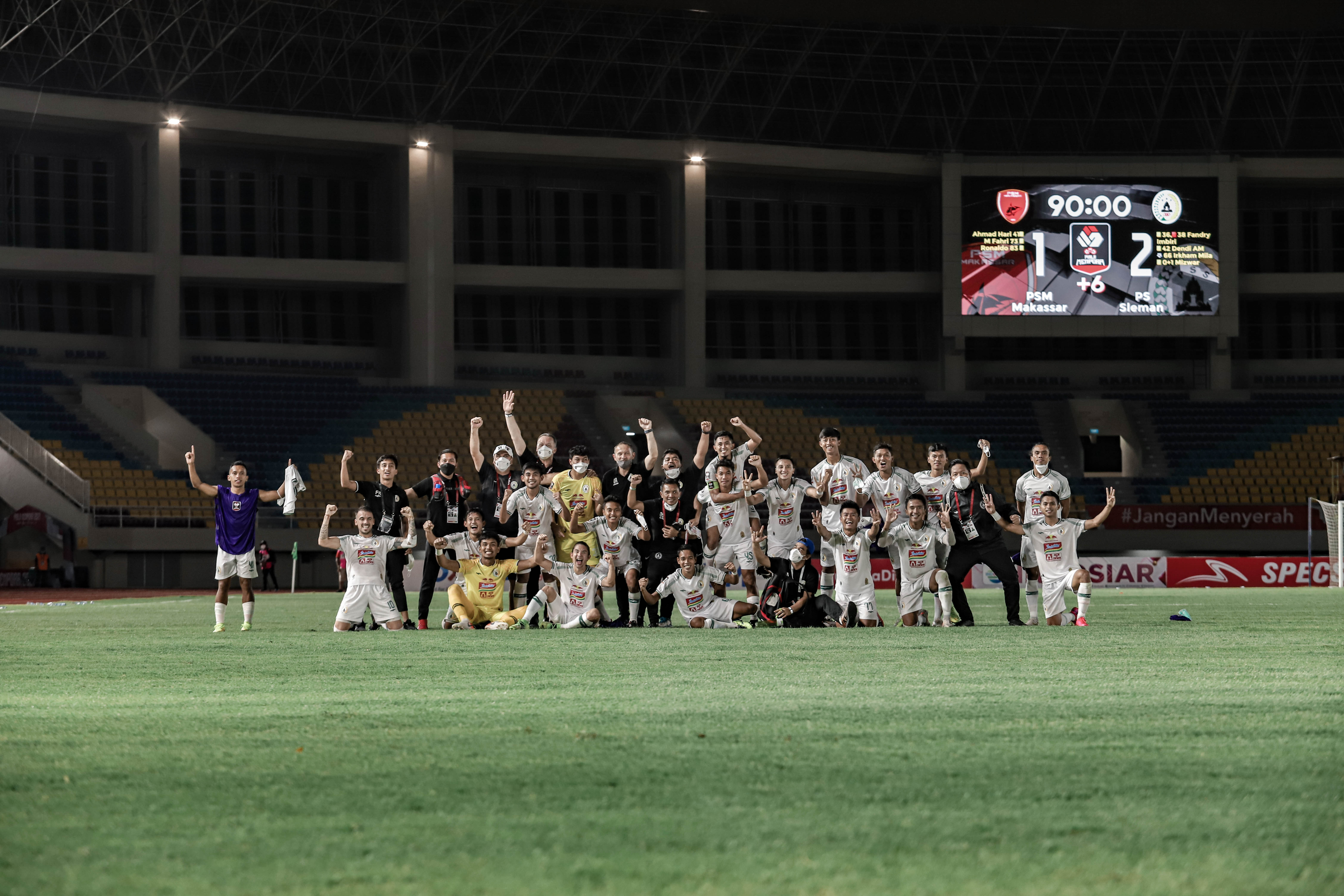 Raih Peringkat Ketiga Piala Menpora 2021, Skuad PS Sleman Pulang ke Rumah dengan Kepala Tegak