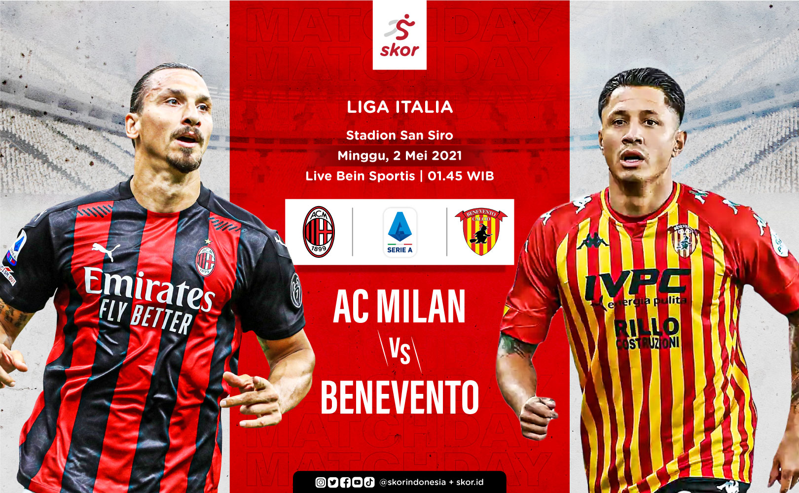 Prediksi AC Milan vs Benevento: Zlatan Ibrahimovic Kembali, Rossoneri Haram Terpeleset