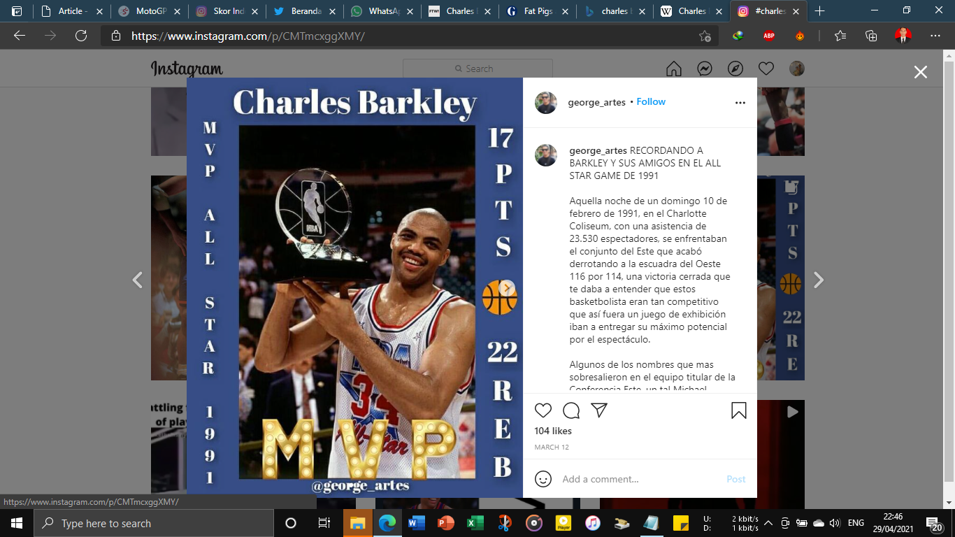 5 Pemain Terbaik NBA Versi Legenda Phoenix Suns, Charles Barkley