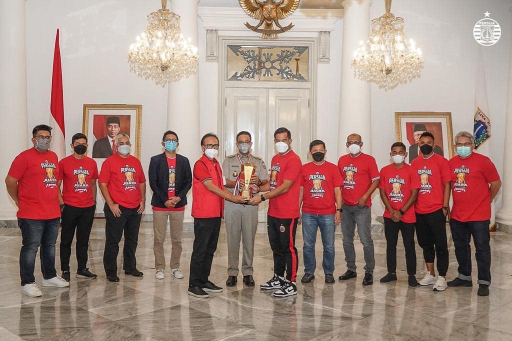 Sambangi Balai Kota, Persija Rayakan Juara Piala Menpora Bareng Anies Baswedan