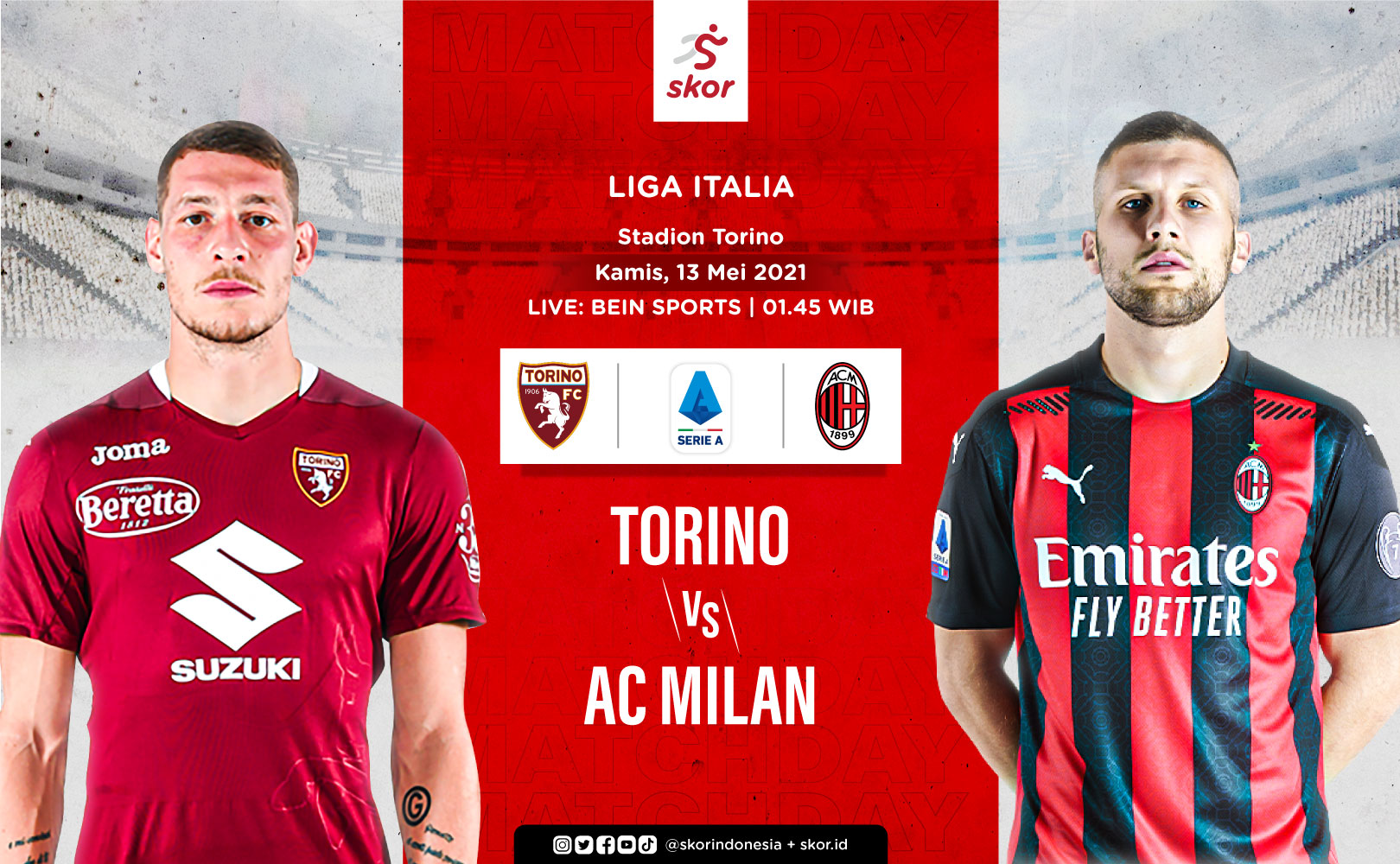 Prediksi Torino vs AC Milan: Laga Wajib Menang demi Liga Champions