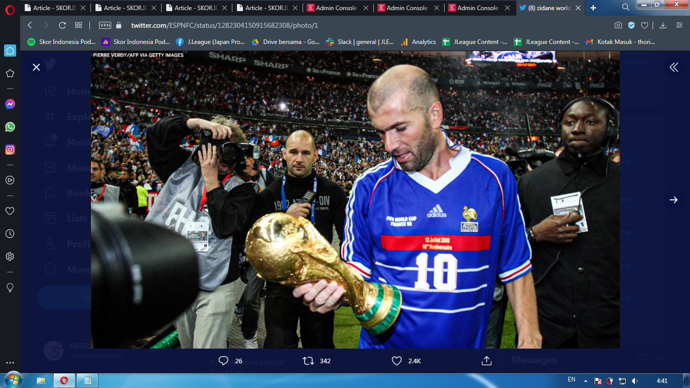 VIDEO: Perjalanan Zidane di Piala Dunia, Juara hingga Tandukan