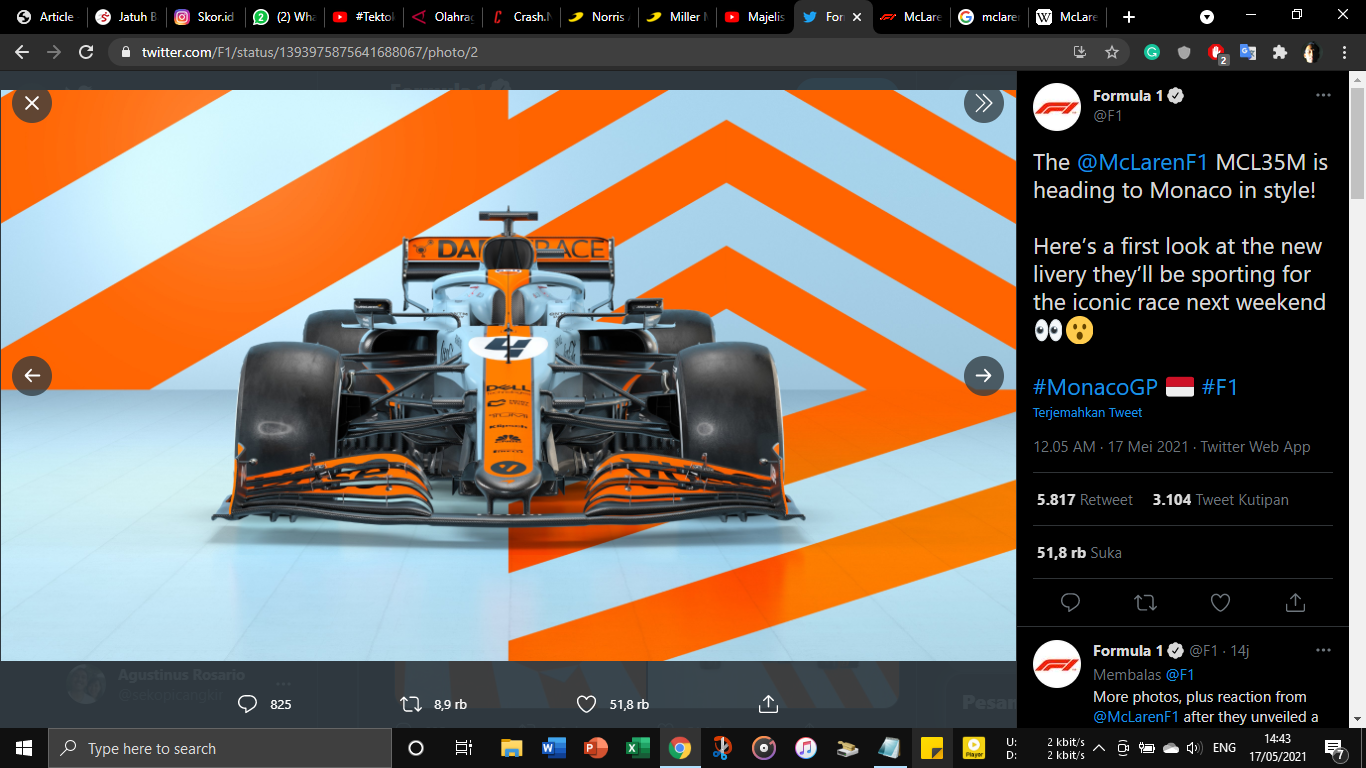 McLaren Sambut F1 GP Monako dengan Livery Spesial