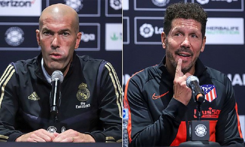 Diego Simeone vs Zinedine Zidane: Gelar Liga Spanyol seperti Pukulan Knockout