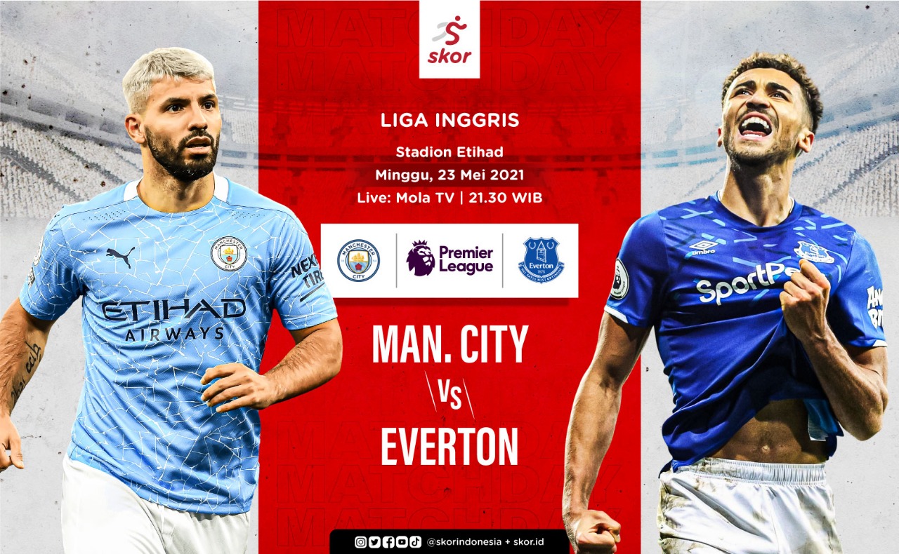 Link Live Streaming Manchester City vs Everton di Liga Inggris