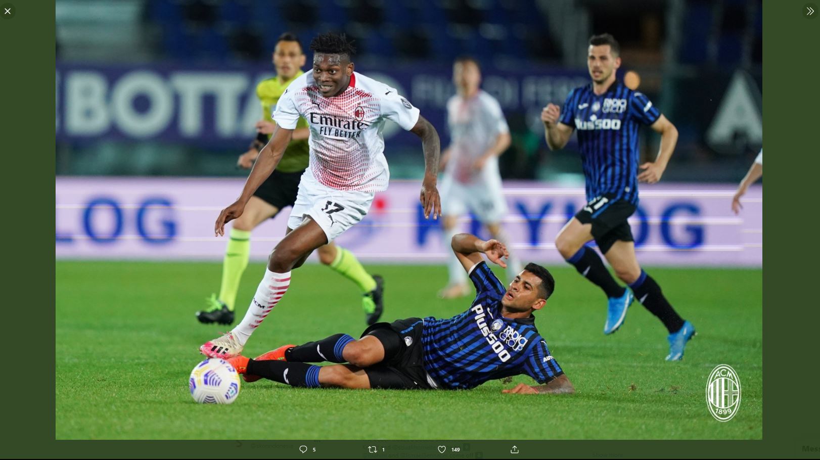 Hasil Atalanta vs AC Milan: Dua Gol Franck Kessie Bawa Rossoneri Kunci Peringkat Kedua