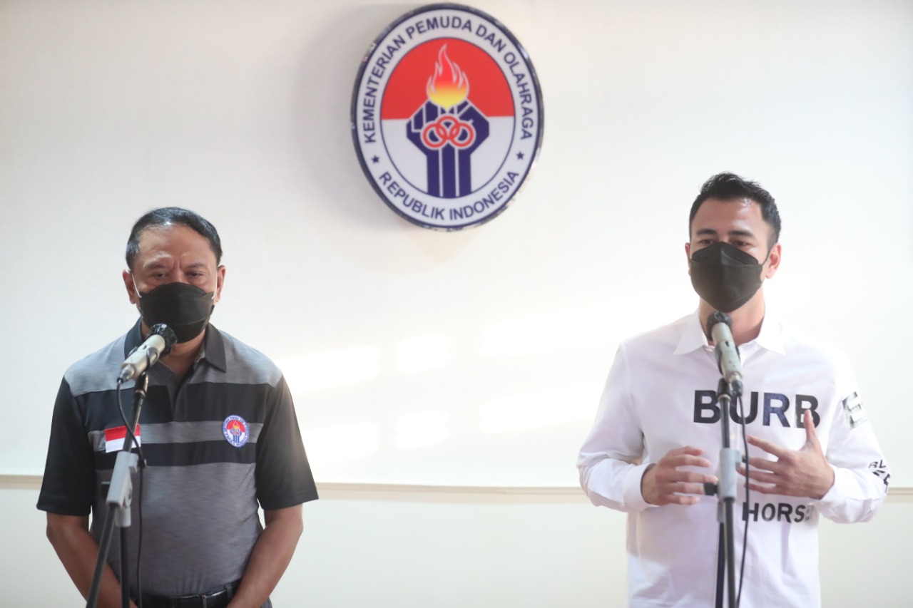 Raffi Ahmad Dukung Menpora dan PSSI Sosialisasikan Inpres Nomor 3 Tahun 2019