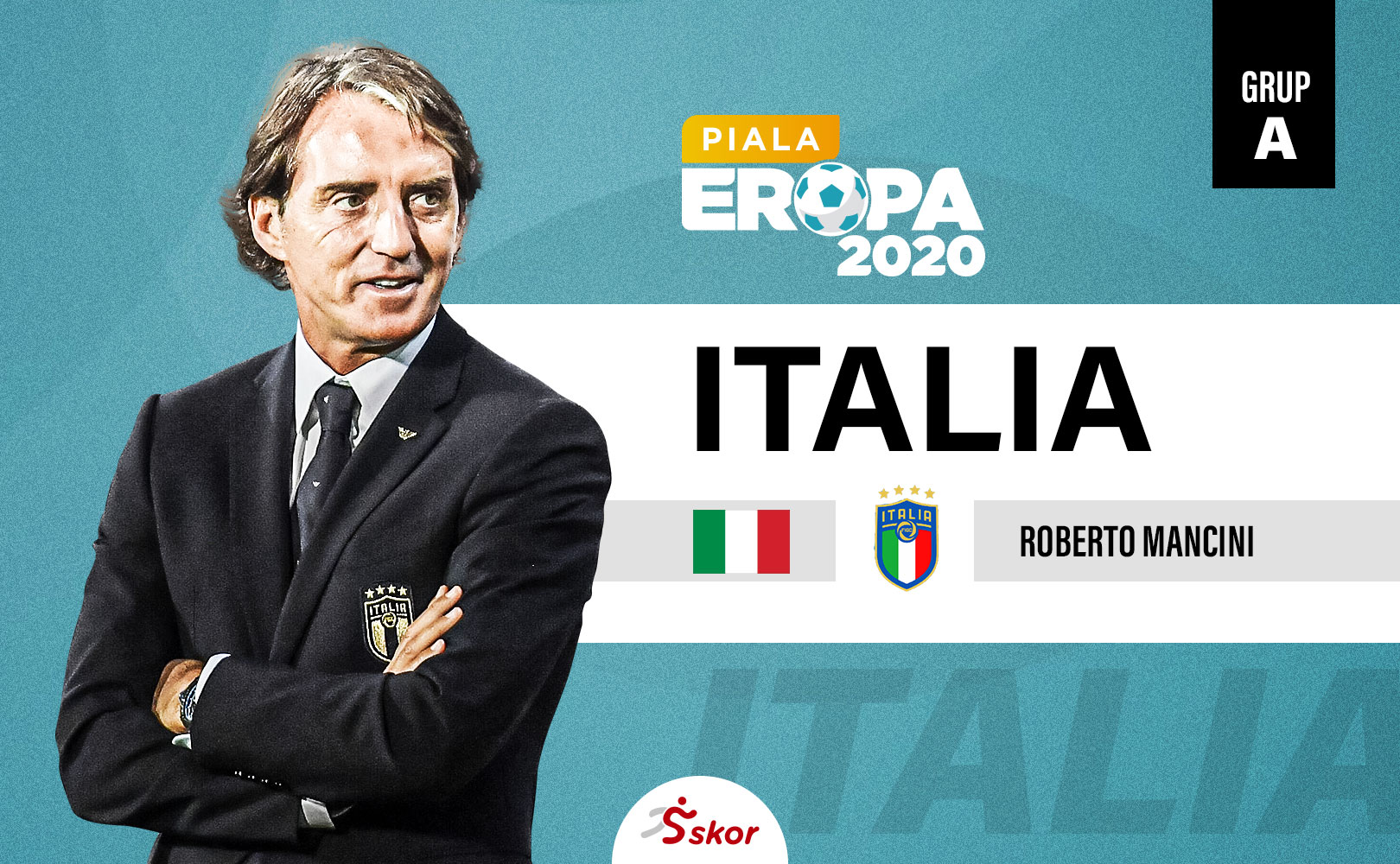 Profil Tim Piala Eropa 2020 - Italia: Deretan Pemain Tua dan Tuah Mancini