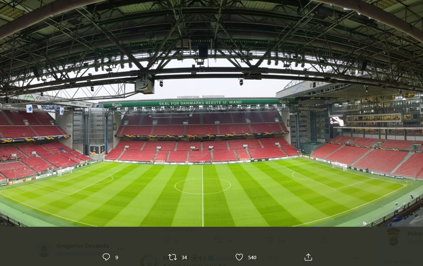 Profil Stadion Piala Eropa 2020 - Parken: Berteknologi Paling Canggih di Denmark