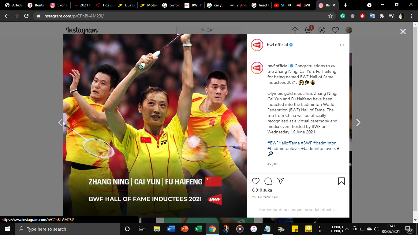 3 Pemain China Masuk Hall of Fame BWF, Ada Nama Eks Rival Hendra Setiawan