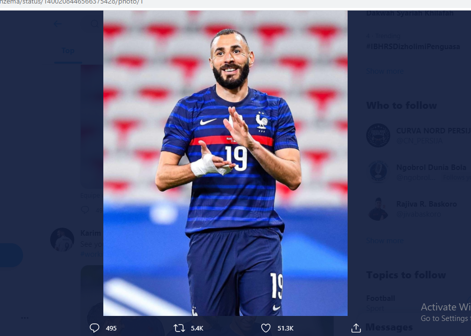 Karim Benzema Belum Cetak Gol di Piala Eropa 2020, Antoine Griezmann Beri Dukungan