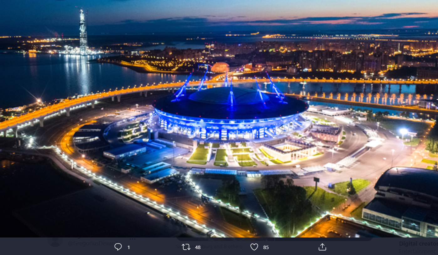 Profil Stadion Piala Eropa 2020 - Krestovsky: Stadion Kapal Luar Angkasa Karya Arsitek Jepang