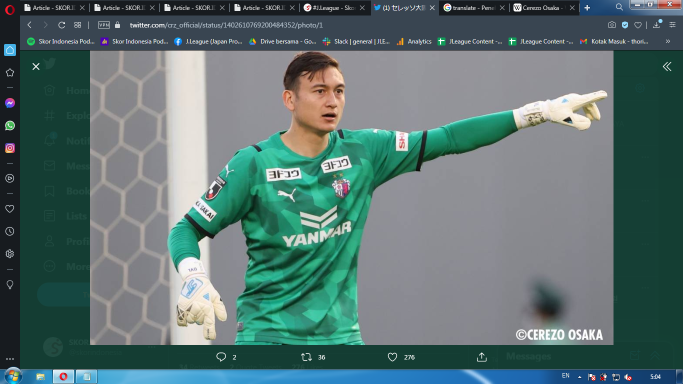 Bakal Tinggalkan Cerezo Osaka, Dang Van Lam Kembali ke Liga Vietnam