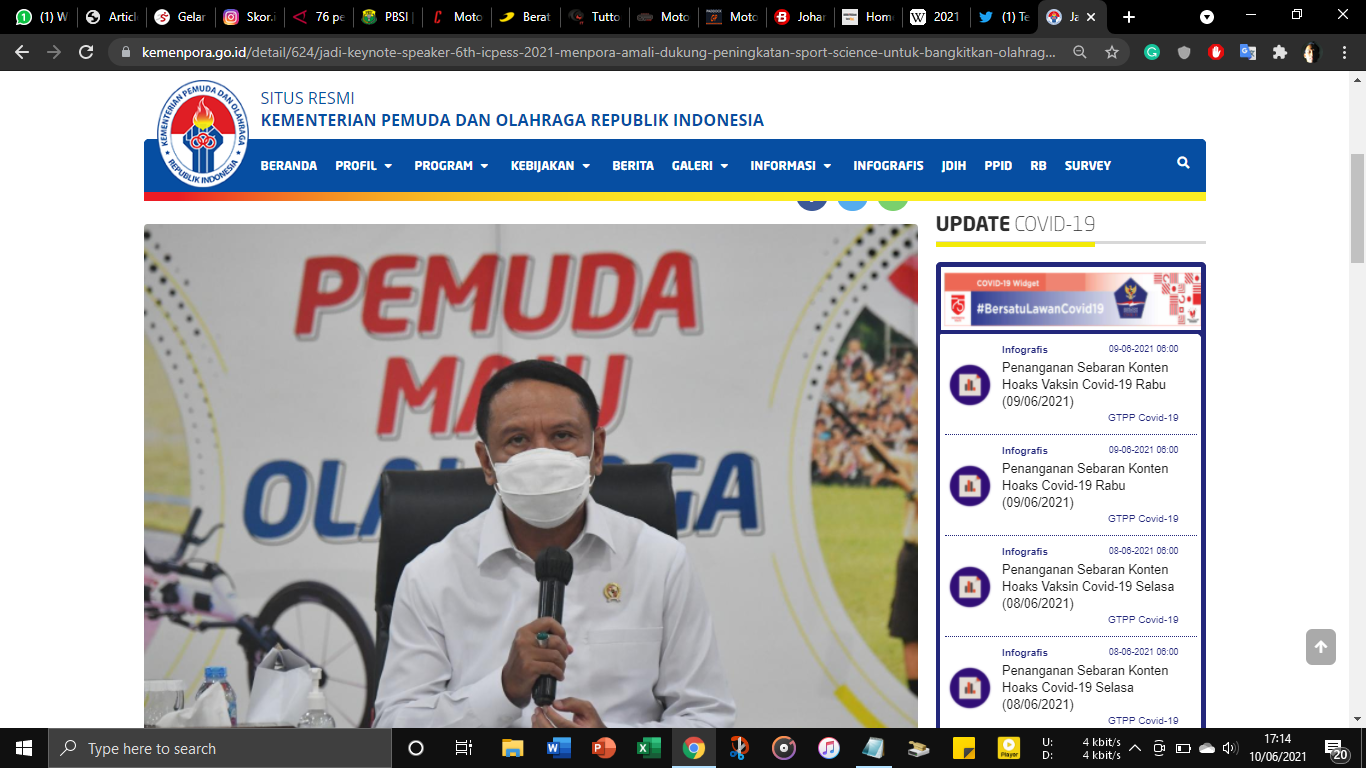 Kemenpora Dukung dan Patuhi Aturan WADA demi Kemajuan Olahraga Indonesia