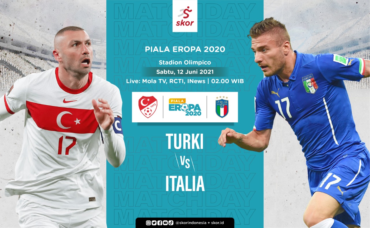 Link Live Streaming Turki vs Italia di Piala Eropa 2020