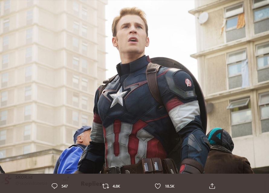 Membongkar Menu Workout Chris Evans demi Perankan Captain America